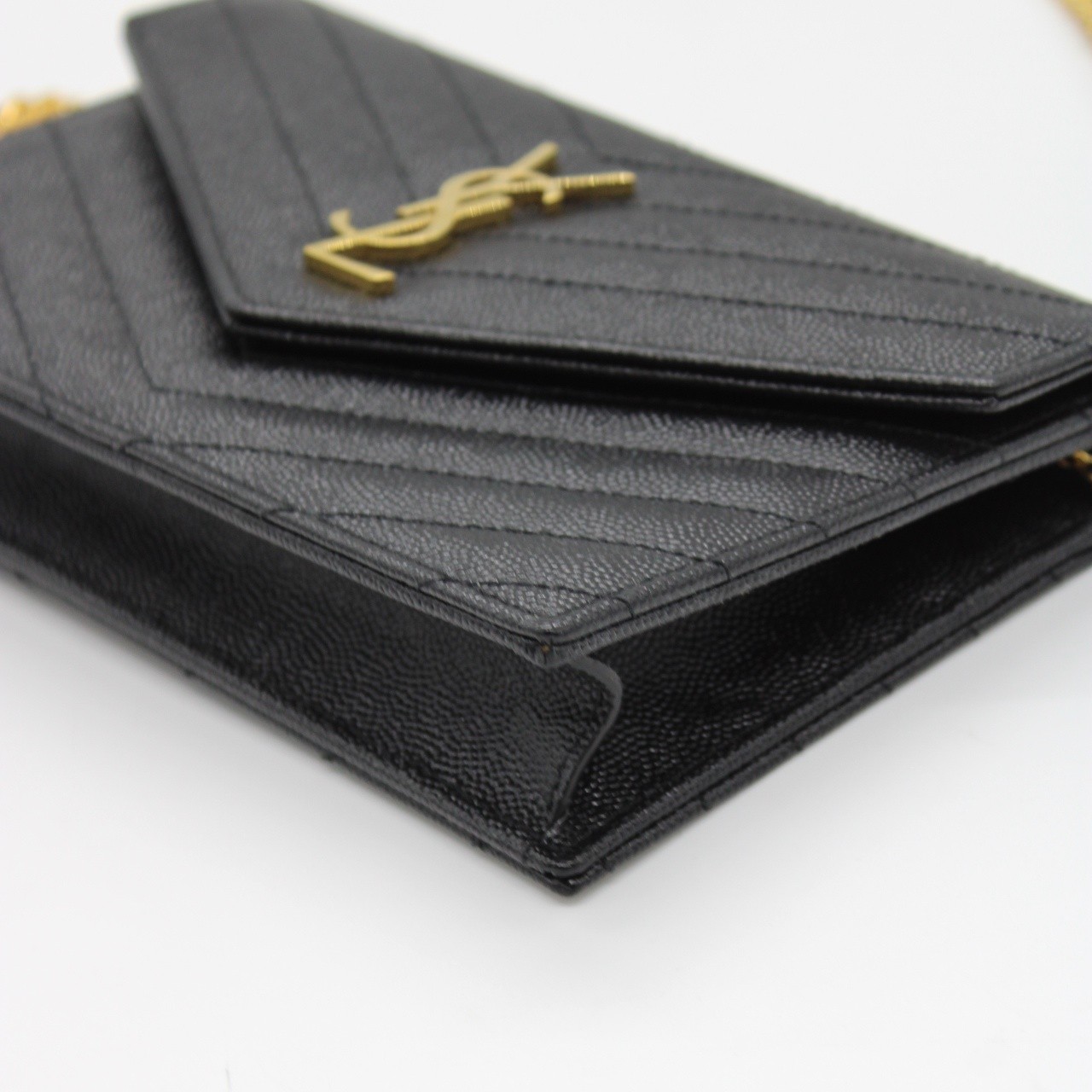 Pochette Saint Laurent envelope con catena cassandre classica thumb