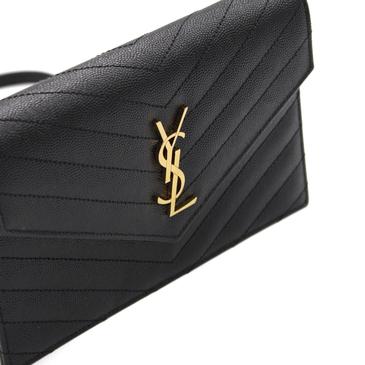 Pochette Saint Laurent envelope con catena cassandre classica thumb