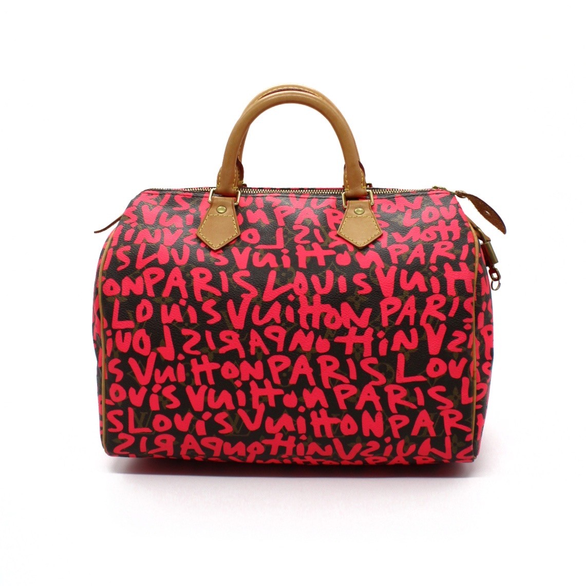 Borsa Louis Vuitton x Stephen Sprouse Speedy 30 Monogram Graffiti Fucsia thumb