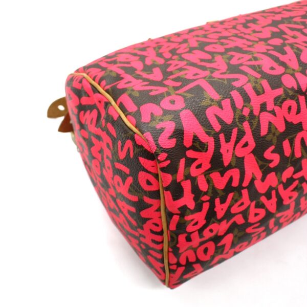 Borsa Louis Vuitton x Stephen Sprouse Speedy 30 Monogram Graffiti Fucsia