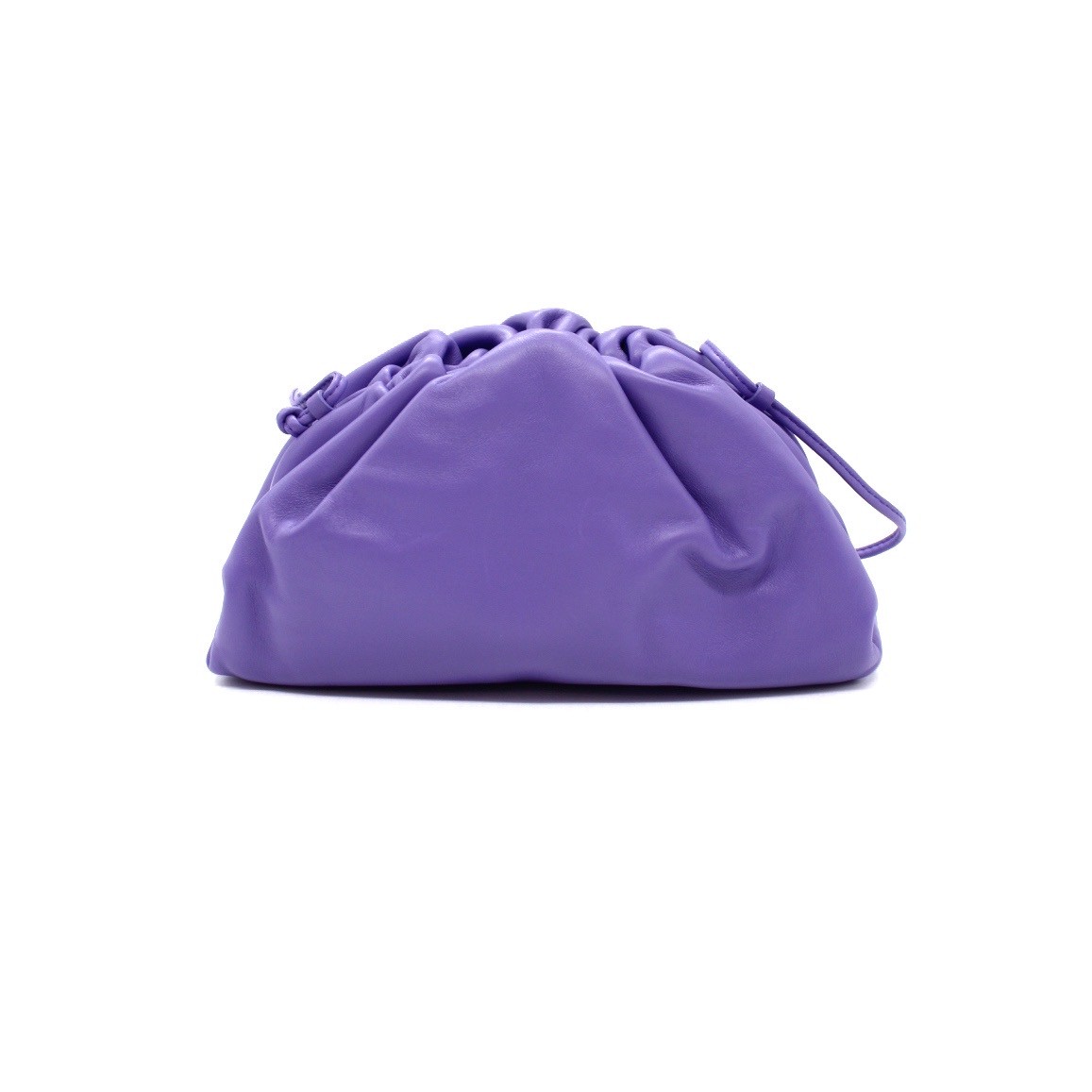 Borsa Mini Pouch Bottega Veneta In Pelle Viola thumb
