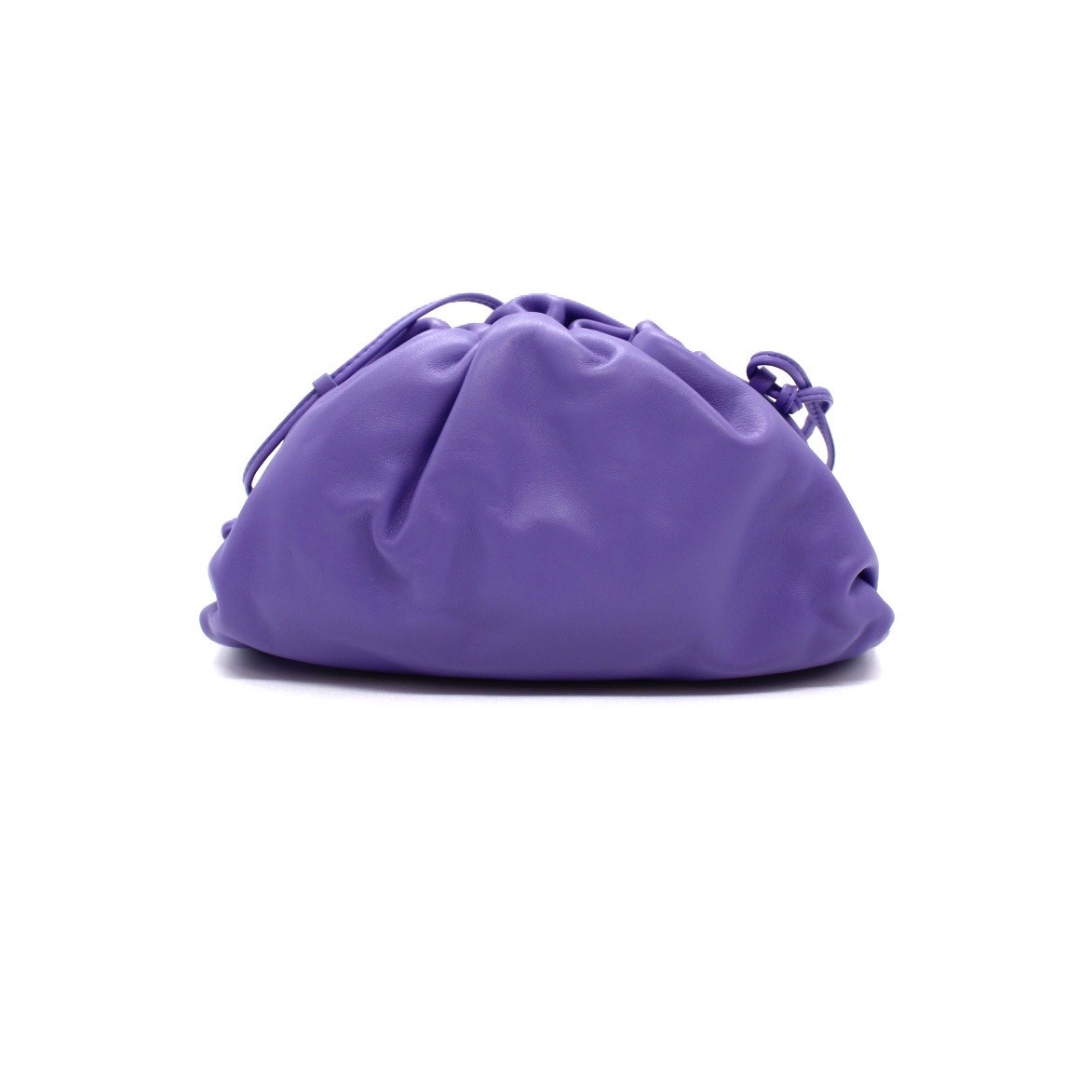 Borsa Mini Pouch Bottega Veneta In Pelle Viola thumb