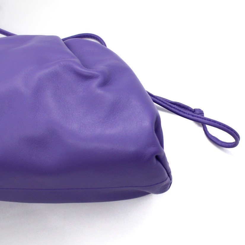 Borsa Mini Pouch Bottega Veneta In Pelle Viola thumb