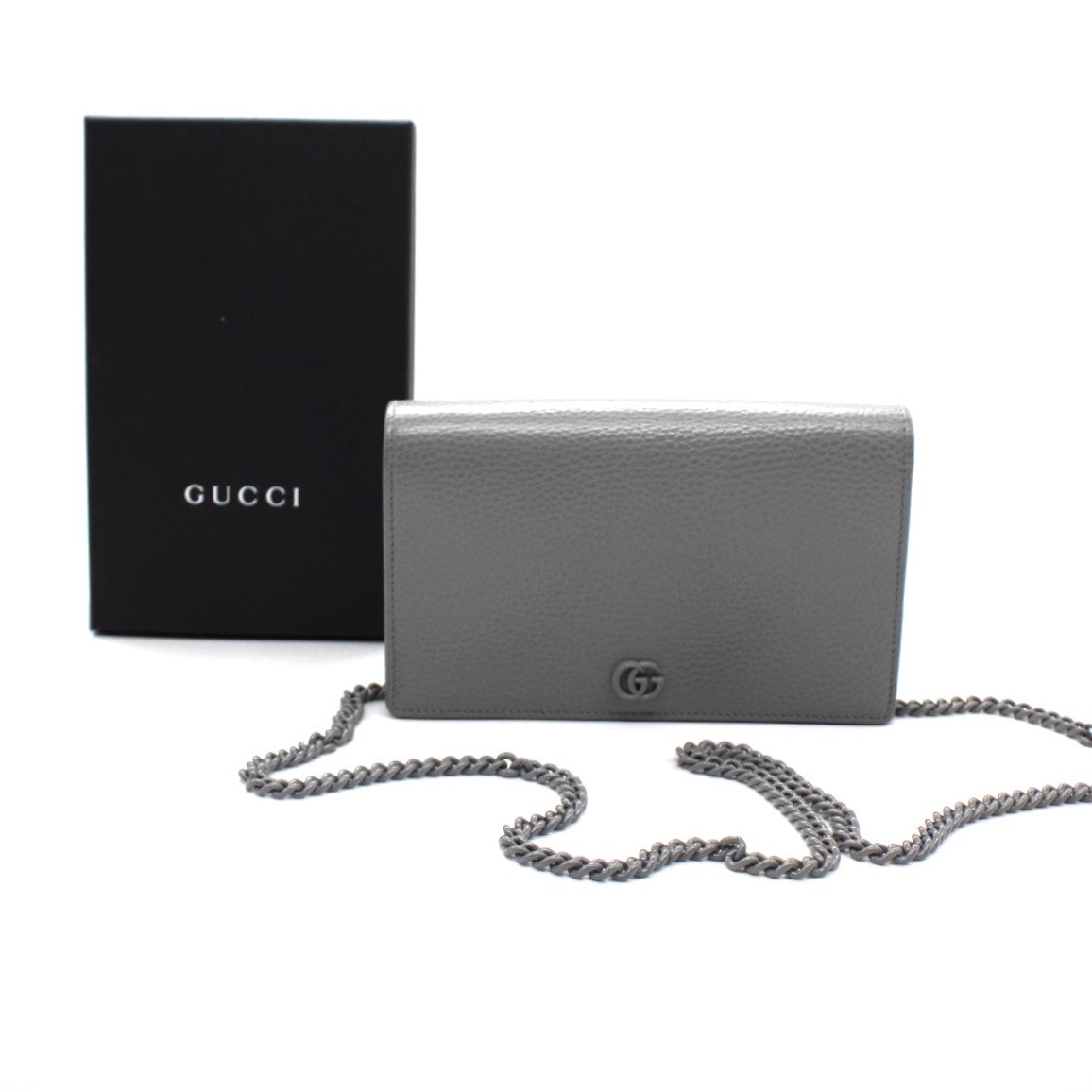 Borsa A Tracolla Gucci GG Marmont Grigia thumb
