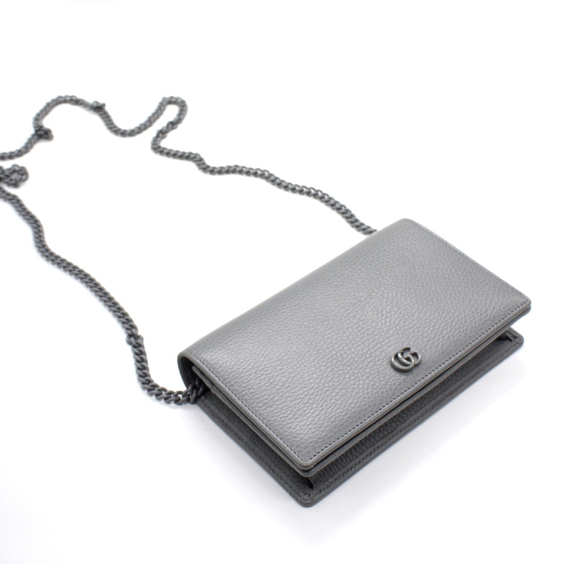 Borsa A Tracolla Gucci GG Marmont Grigia thumb