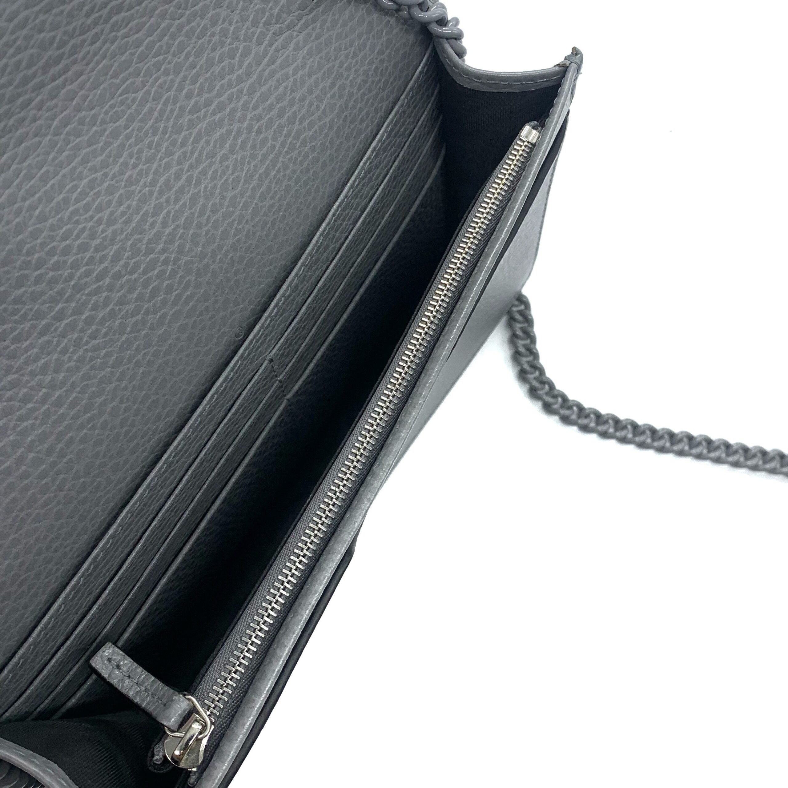 Borsa A Tracolla Gucci GG Marmont Grigia thumb