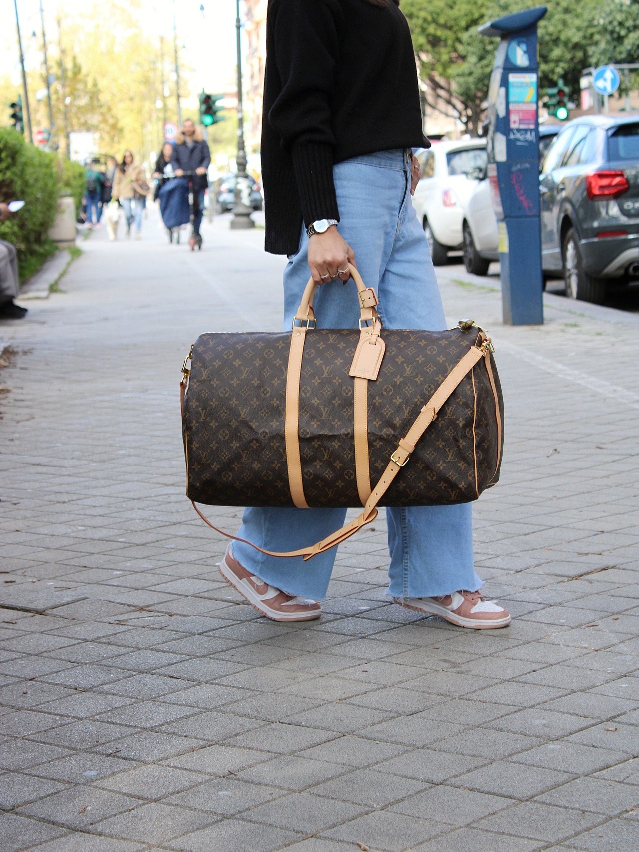 Keepall Louis Vuitton 55 in monogram thumb
