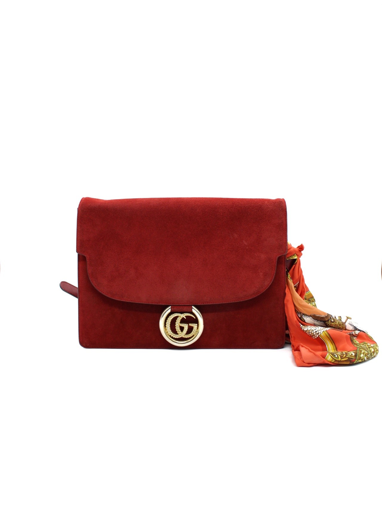 Borsa Gucci GG ring in suede thumb