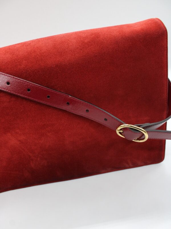 Borsa Gucci GG ring in suede