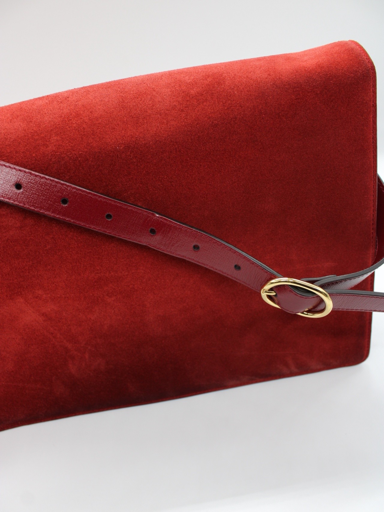 Borsa Gucci GG ring in suede thumb
