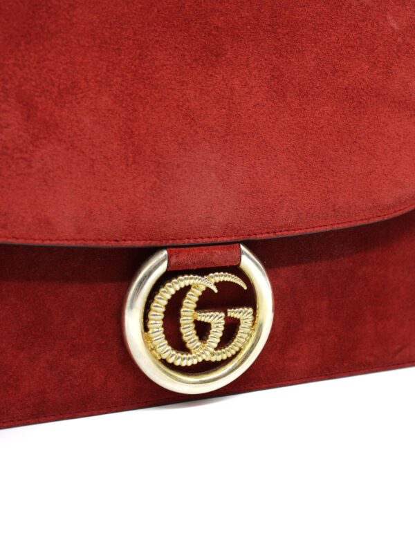 Borsa Gucci GG ring in suede