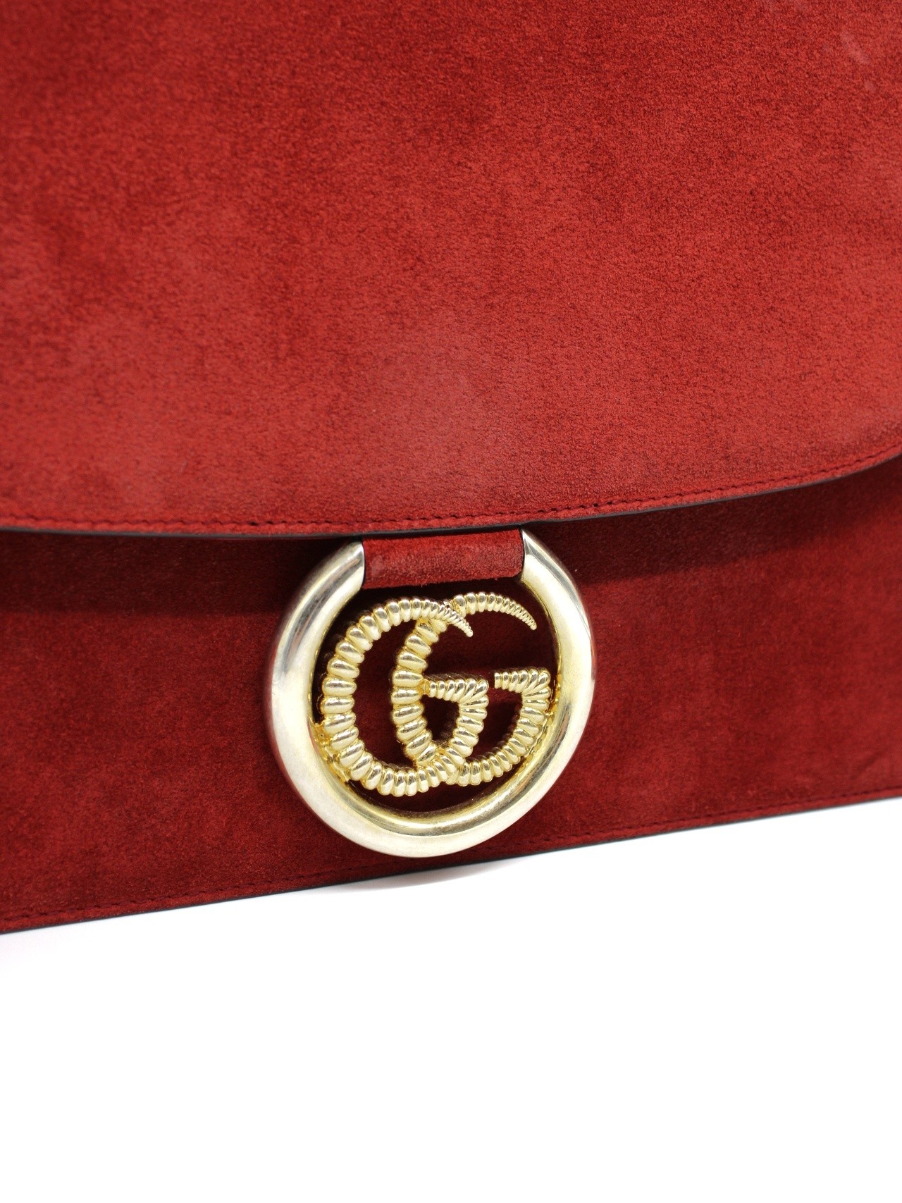 Borsa Gucci GG ring in suede thumb