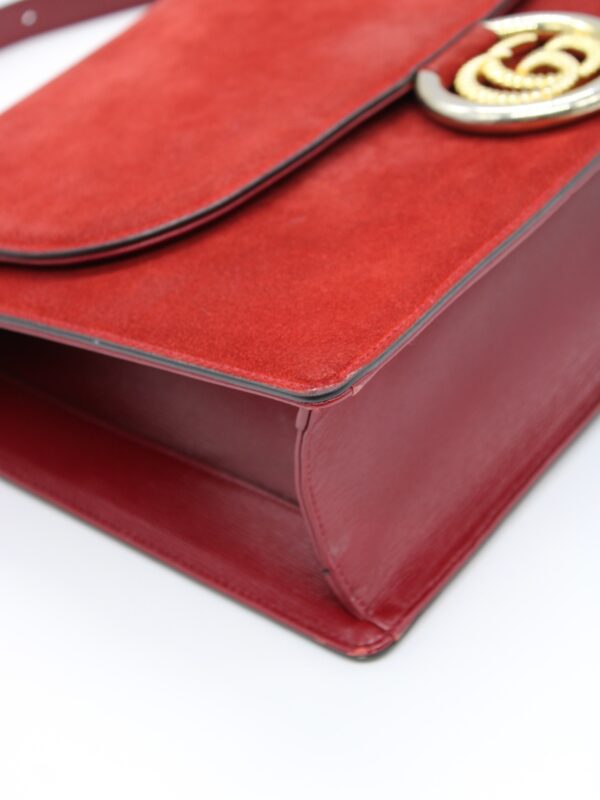 Borsa Gucci GG ring in suede