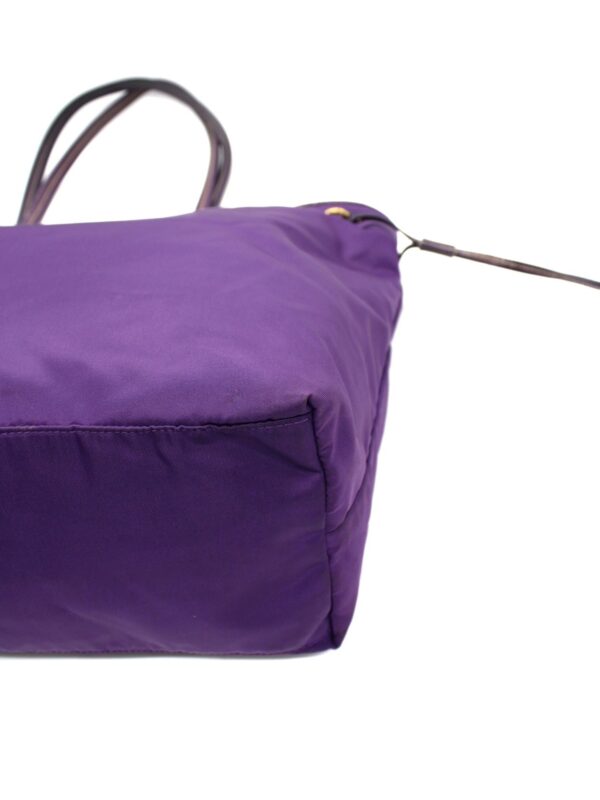 Shopper Prada In Tela Vela Viola