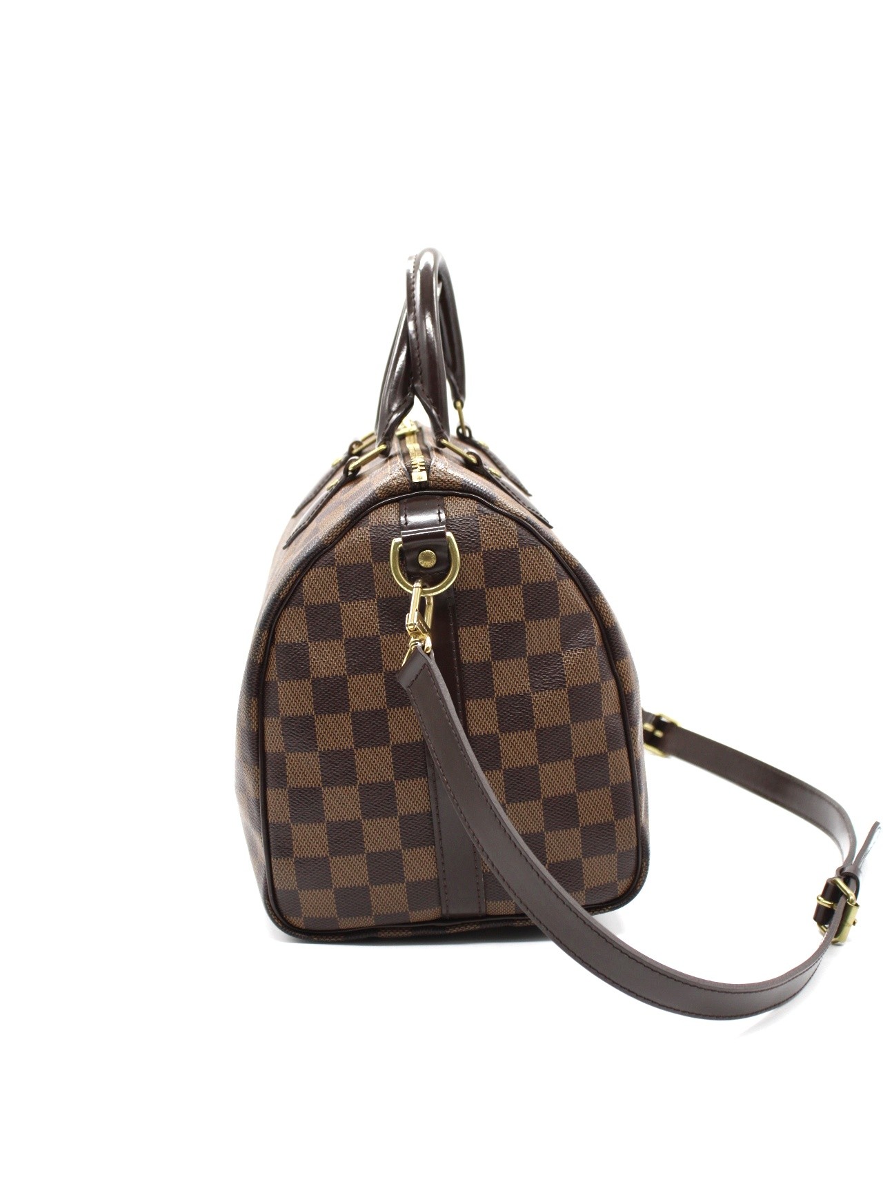Louis Vuitton Speedy Bandoulière 30 con iniziali C.S thumb