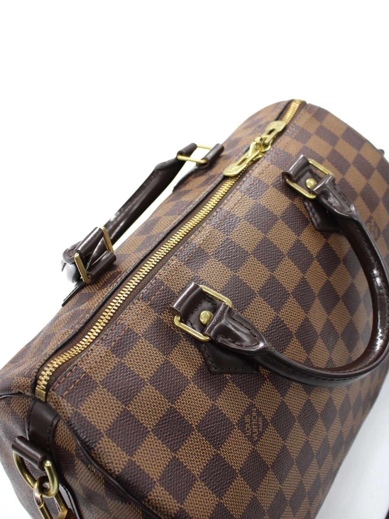 Louis Vuitton Speedy Bandoulière 30 con iniziali C.S thumb