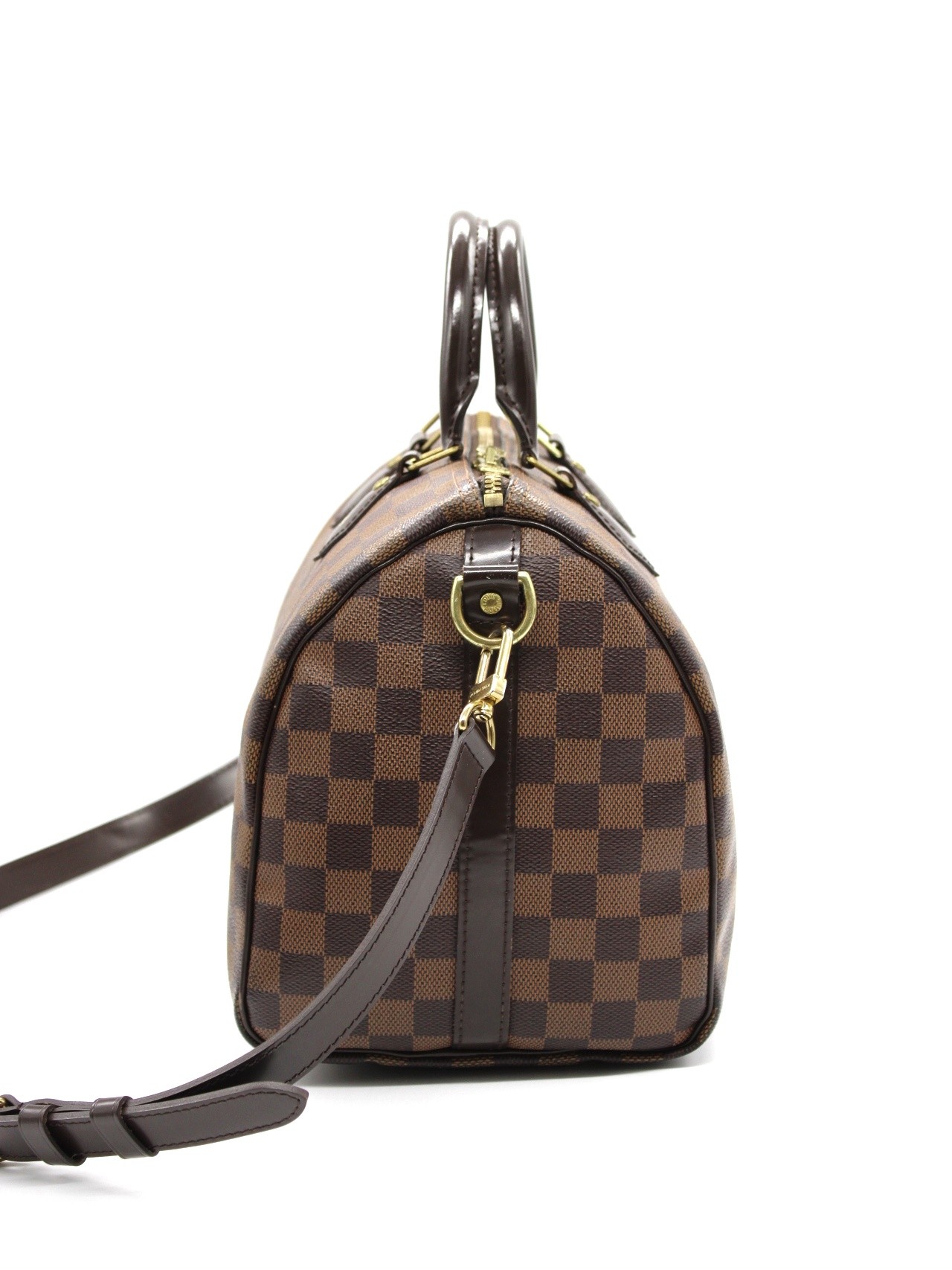 Louis Vuitton Speedy Bandoulière 30 con iniziali C.S thumb