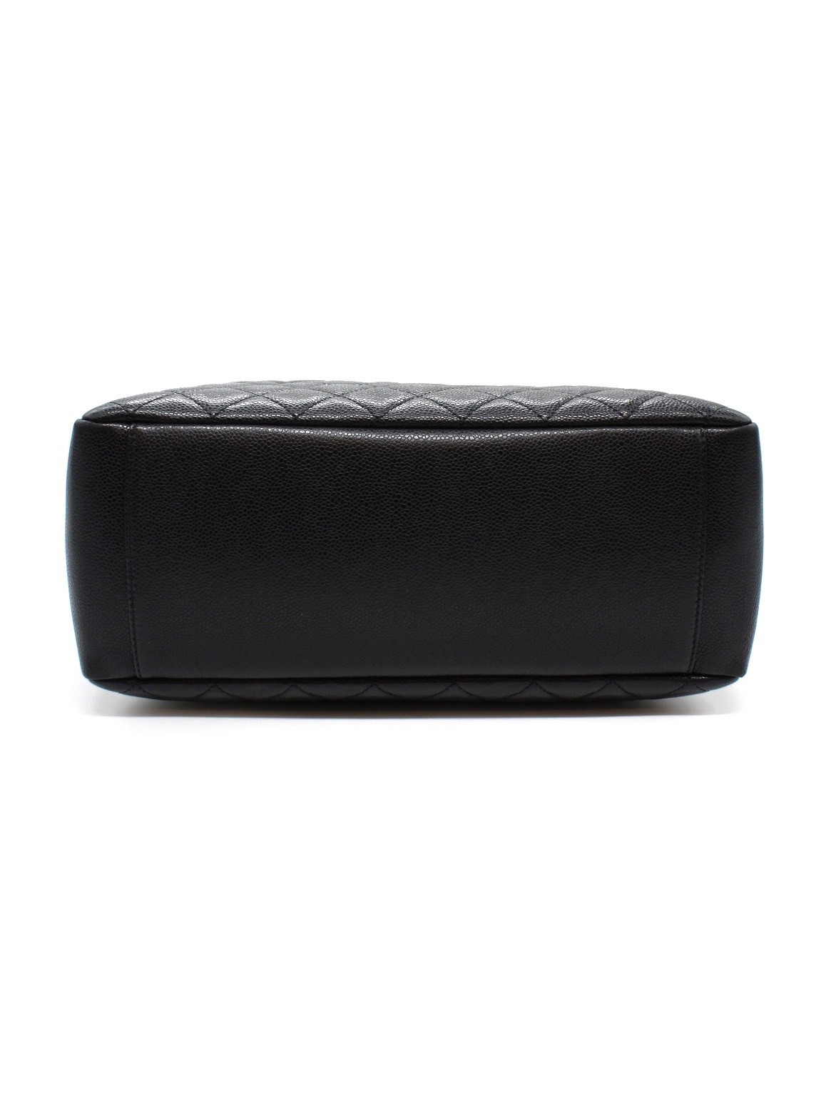 Chanel GST Borsa A Spalla In Pelle Martellata Nera thumb