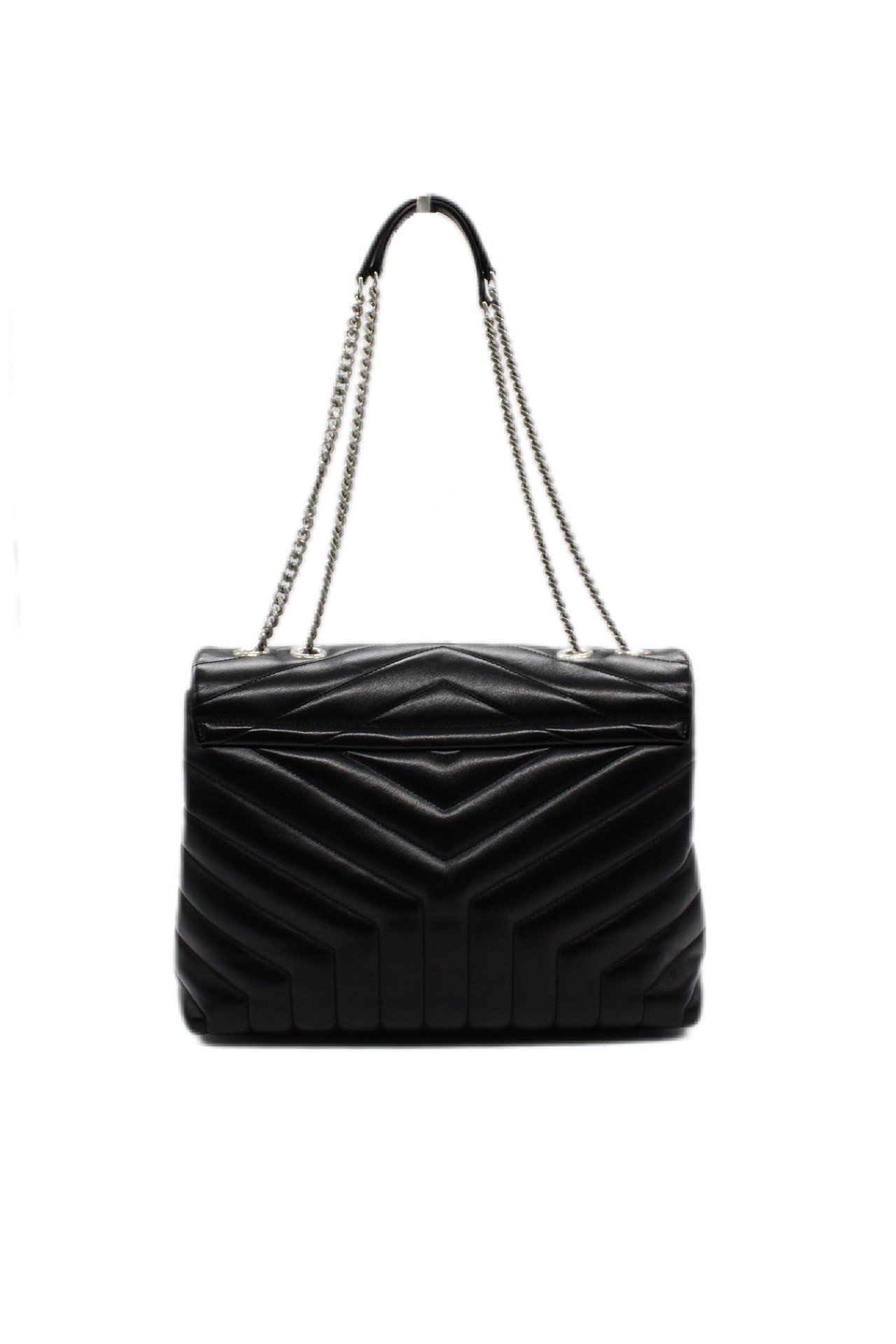 Borsa Saint Laurent Lou Lou Media  In Pelle Nera thumb