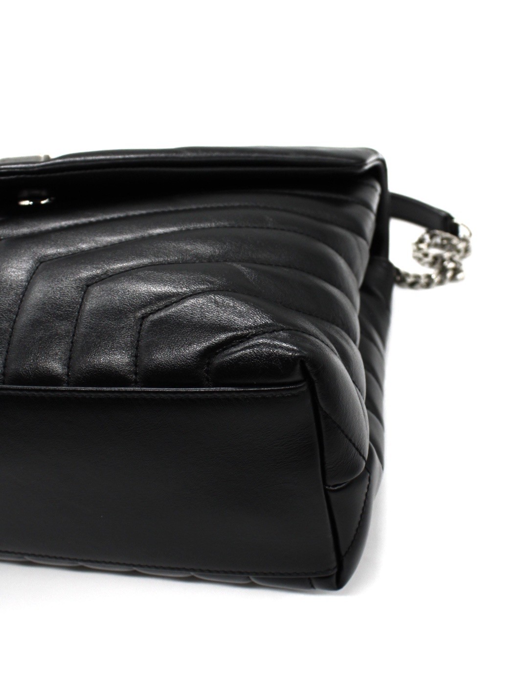 Borsa Saint Laurent Lou Lou Media  In Pelle Nera thumb