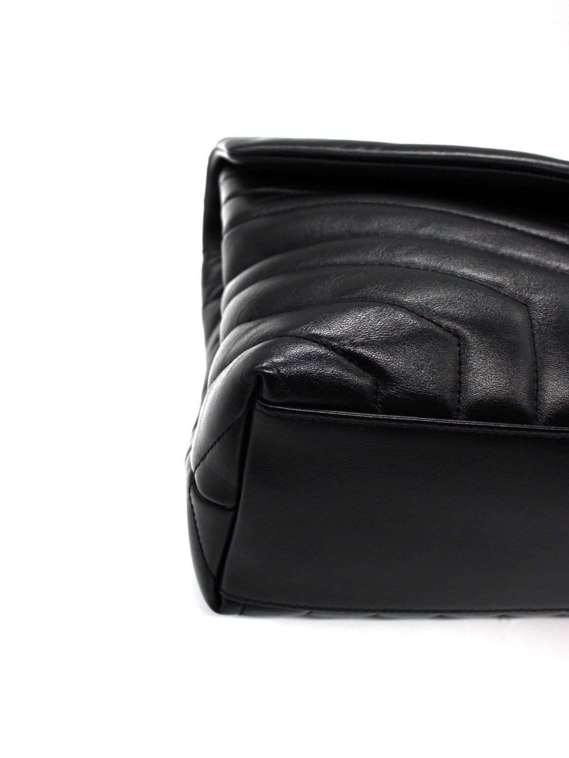 Borsa Saint Laurent Lou Lou Media  In Pelle Nera thumb