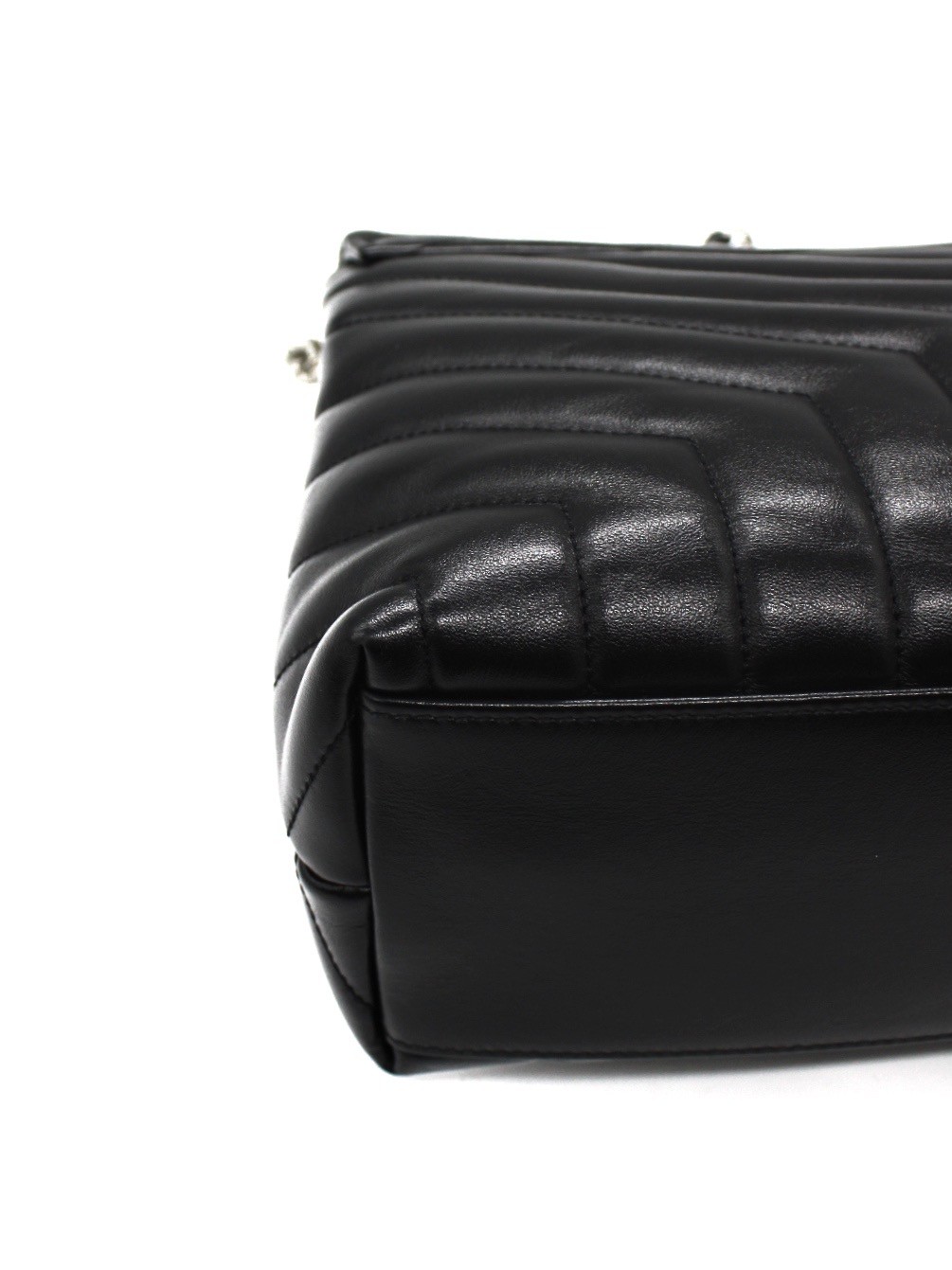 Borsa Saint Laurent Lou Lou Media  In Pelle Nera thumb