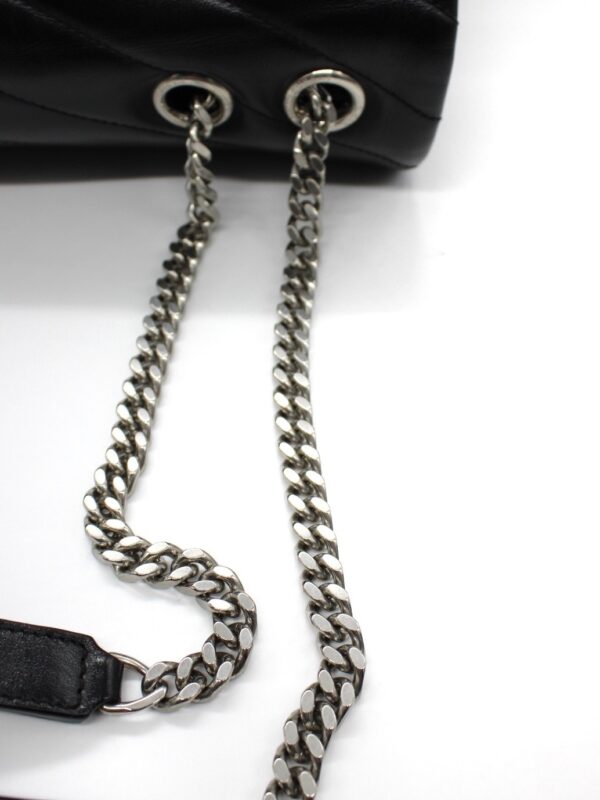 Borsa Saint Laurent Lou Lou Media  In Pelle Nera
