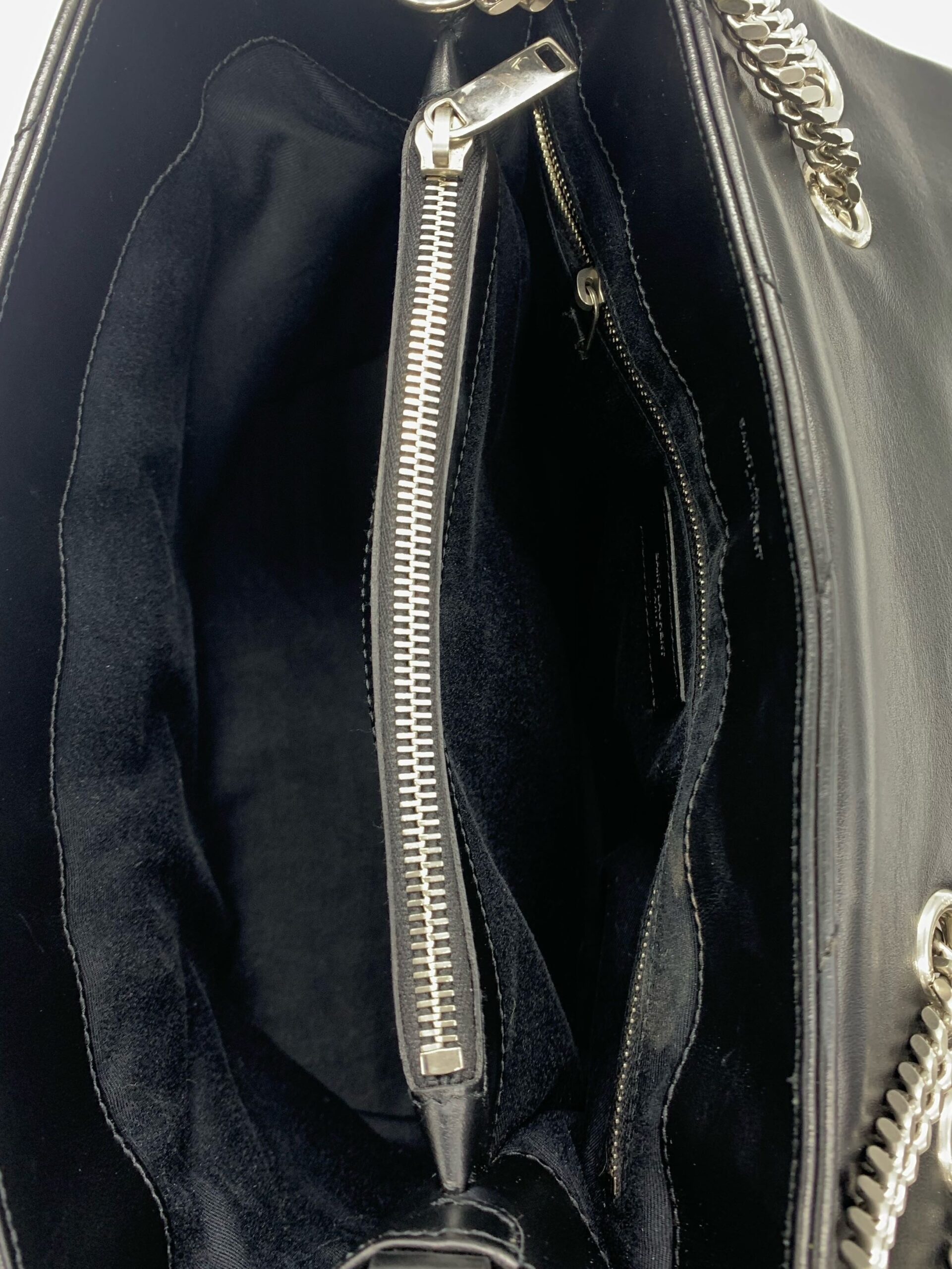 Borsa Saint Laurent Lou Lou Media  In Pelle Nera thumb