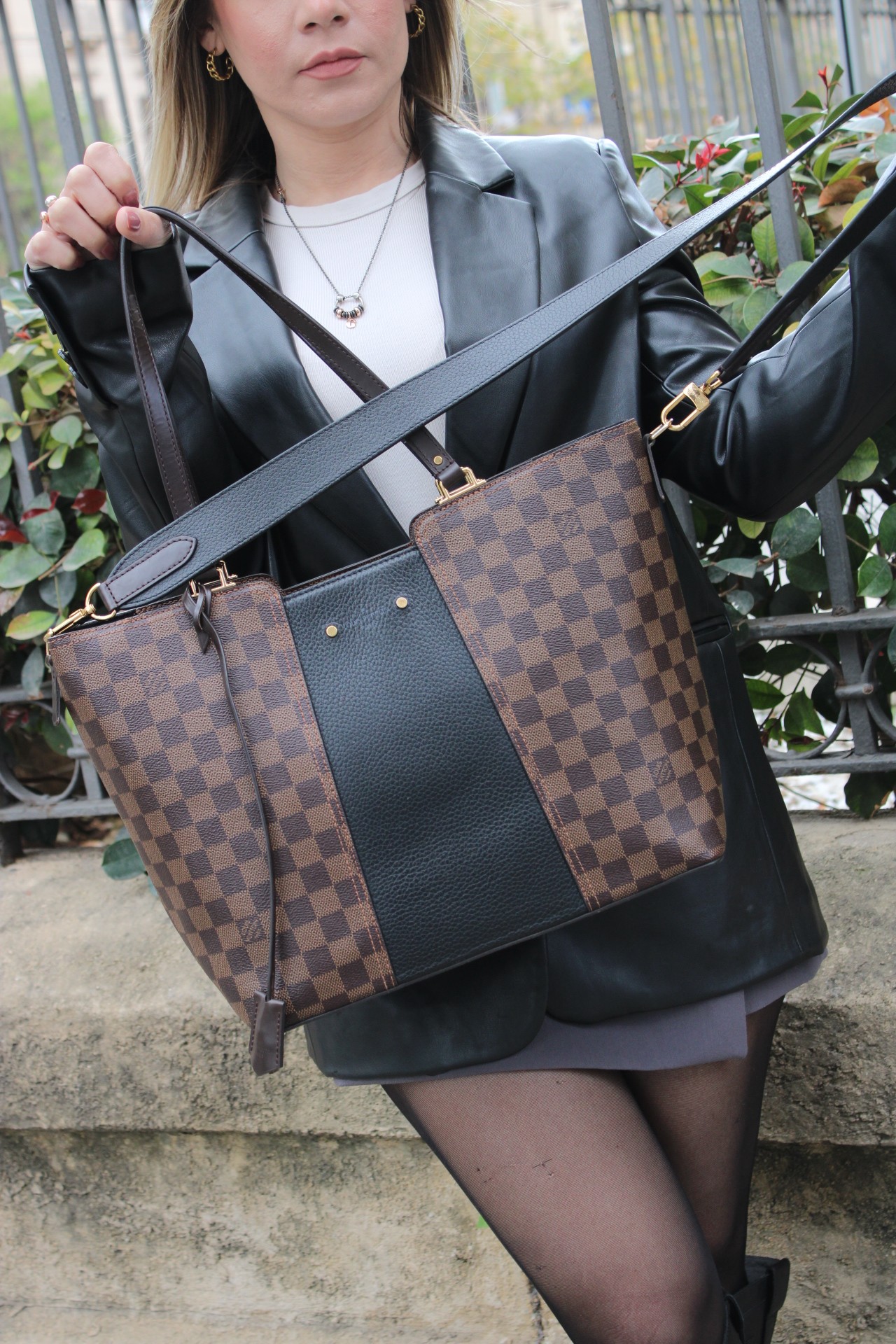 Borsa Louis Vuitton Jarsey in damier ebene thumb