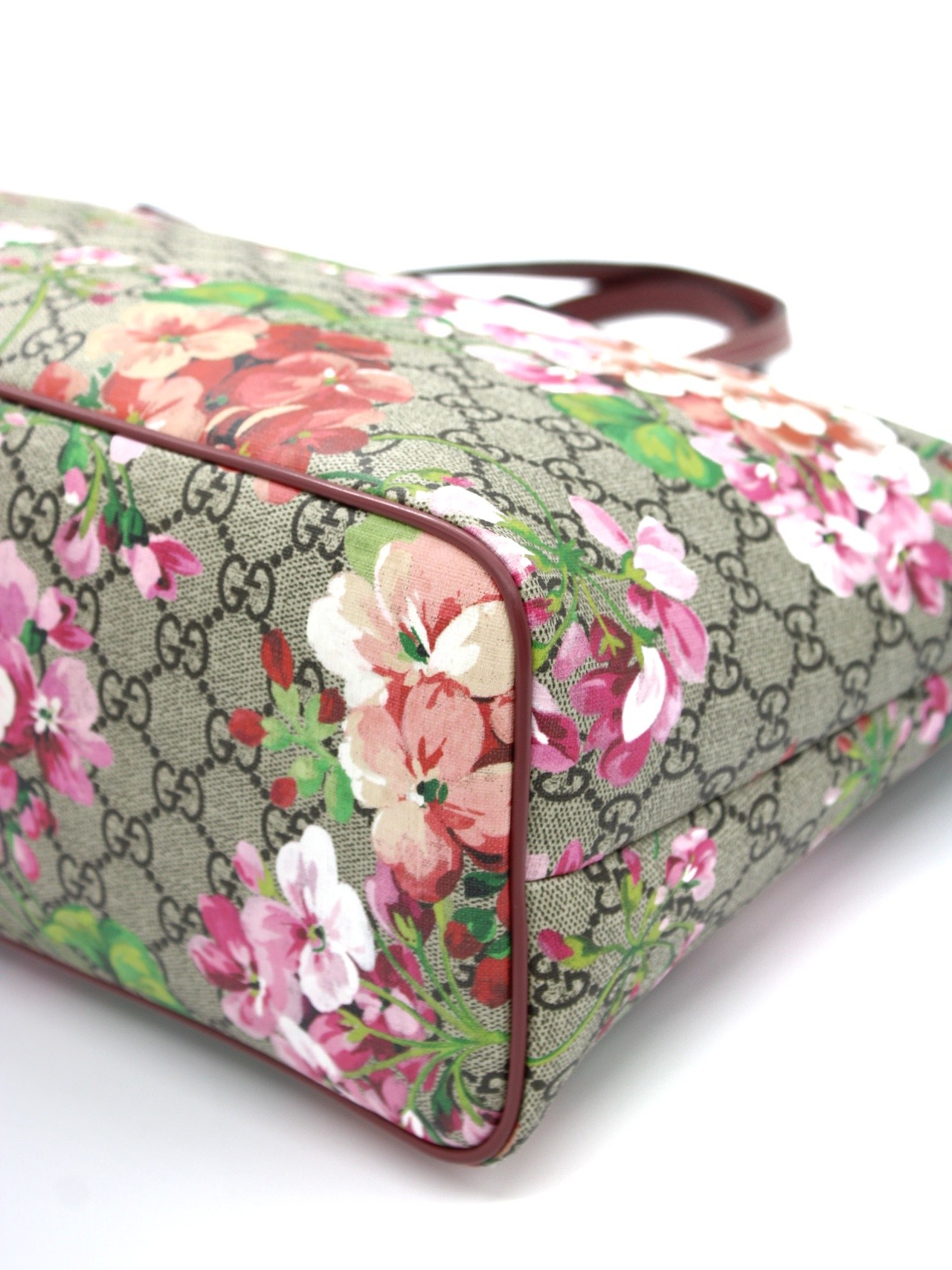 Gucci GG supreme blooms borsa a spalla thumb