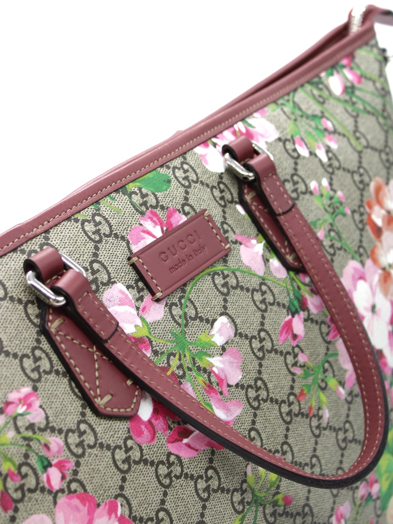 Gucci GG supreme blooms borsa a spalla thumb