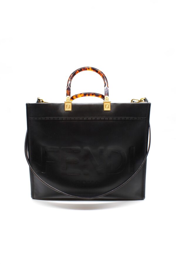 Borsa Fendi Tote Sunshine Medium Nera