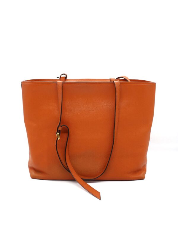 Prada borsa a spalla in pelle arancione