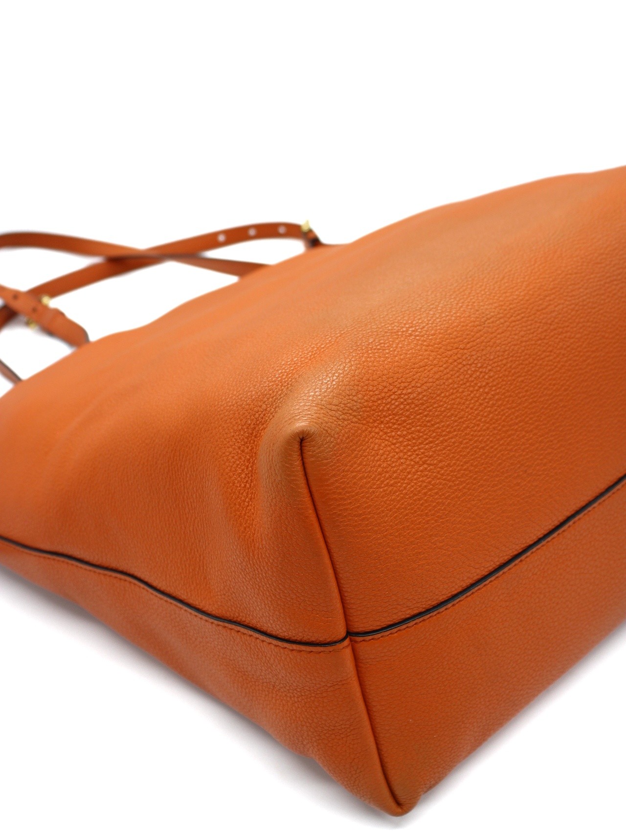 Prada borsa a spalla in pelle arancione thumb
