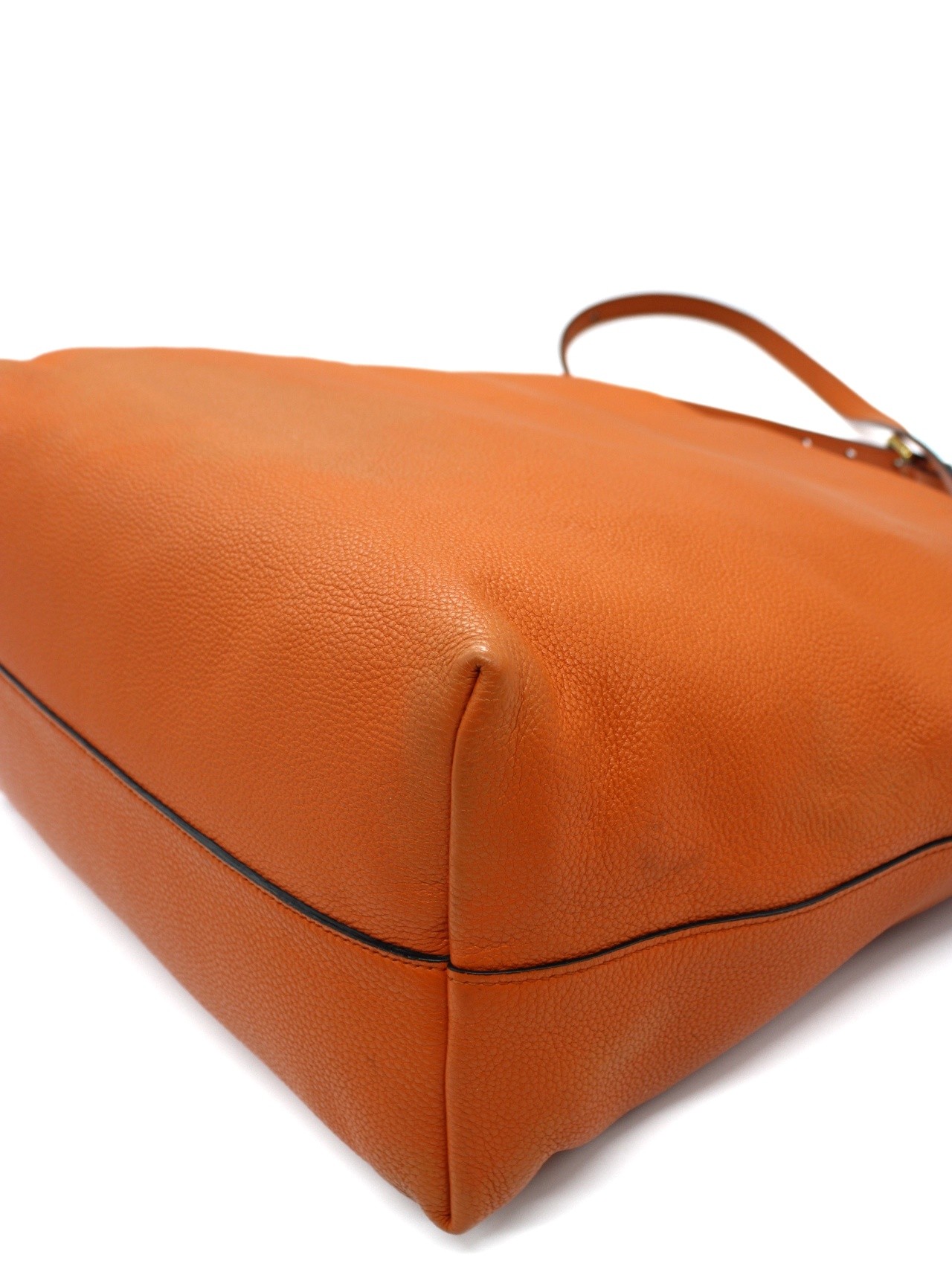 Prada borsa a spalla in pelle arancione thumb