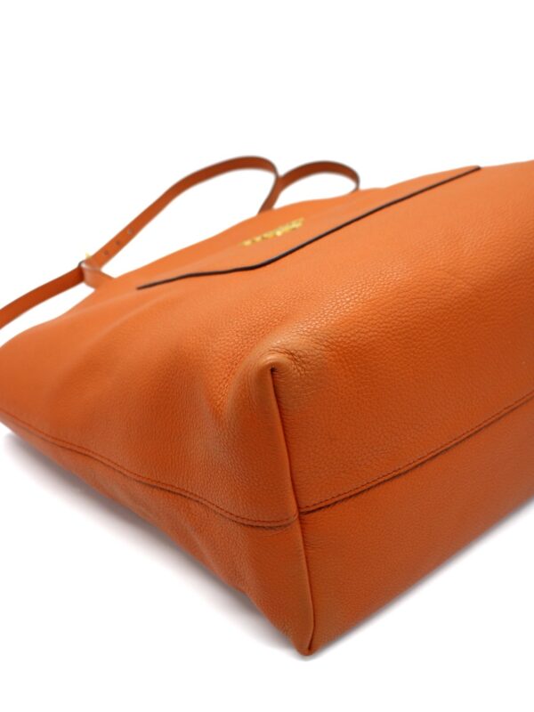 Prada borsa a spalla in pelle arancione