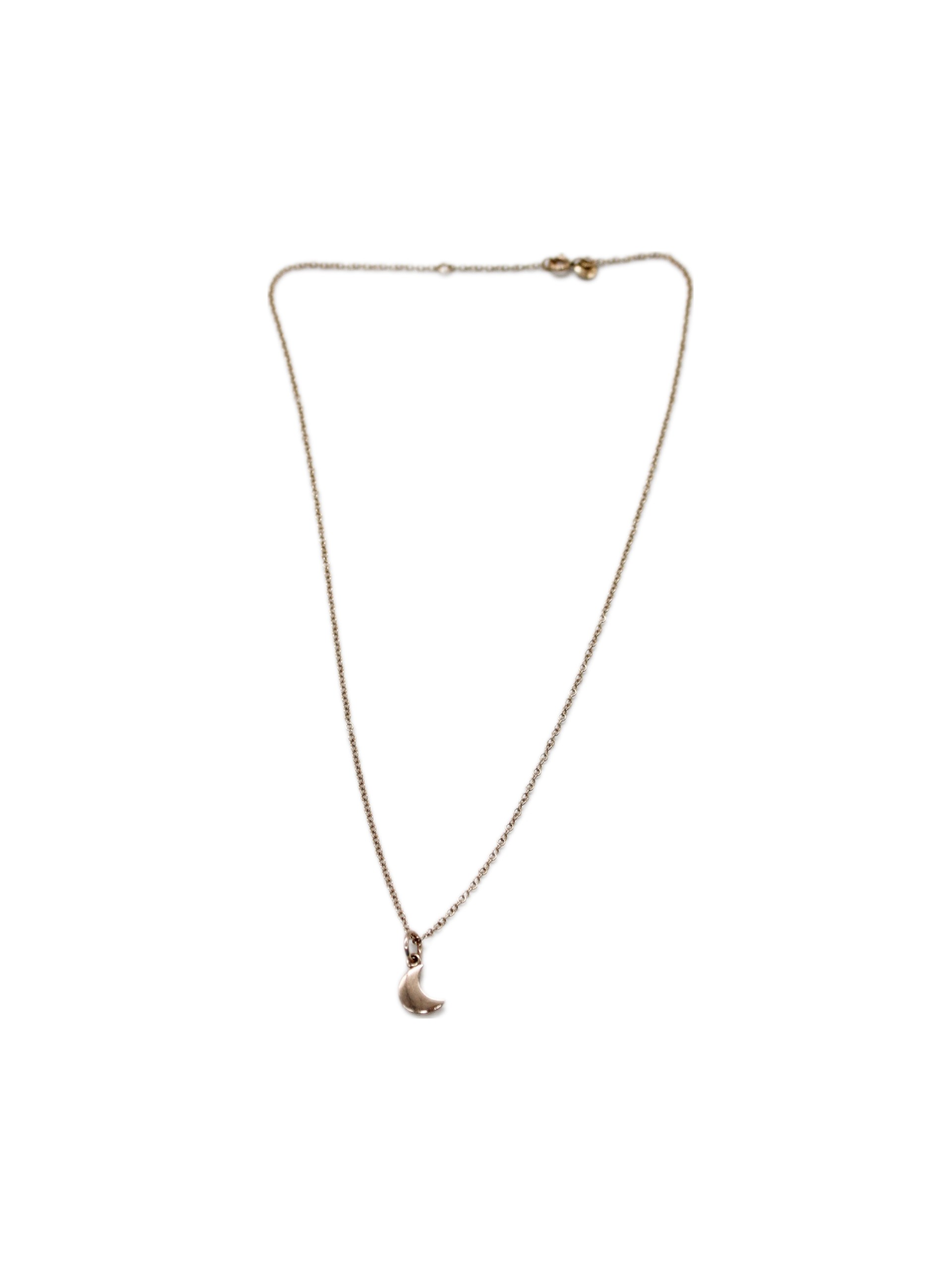 Collana Dodo in oro rosa con ciondolo luna thumb