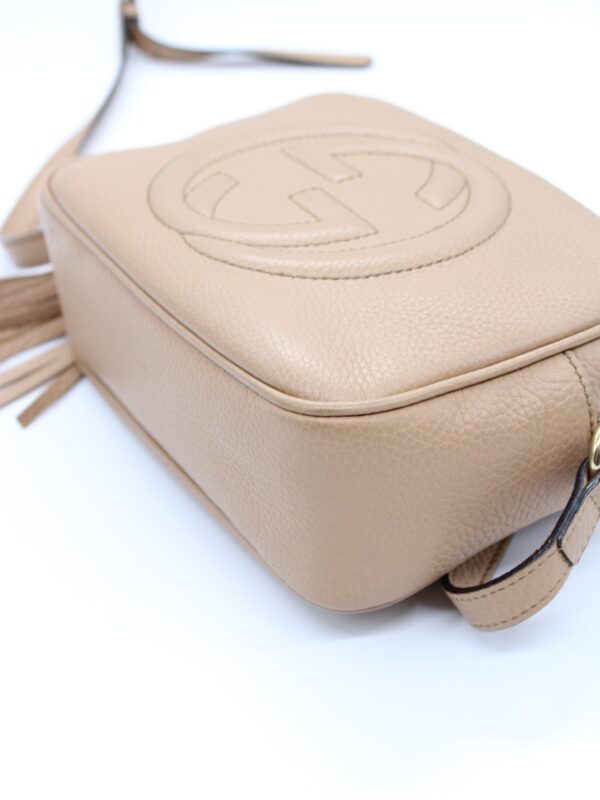 Gucci Soho borsa a tracolla in pelle beige