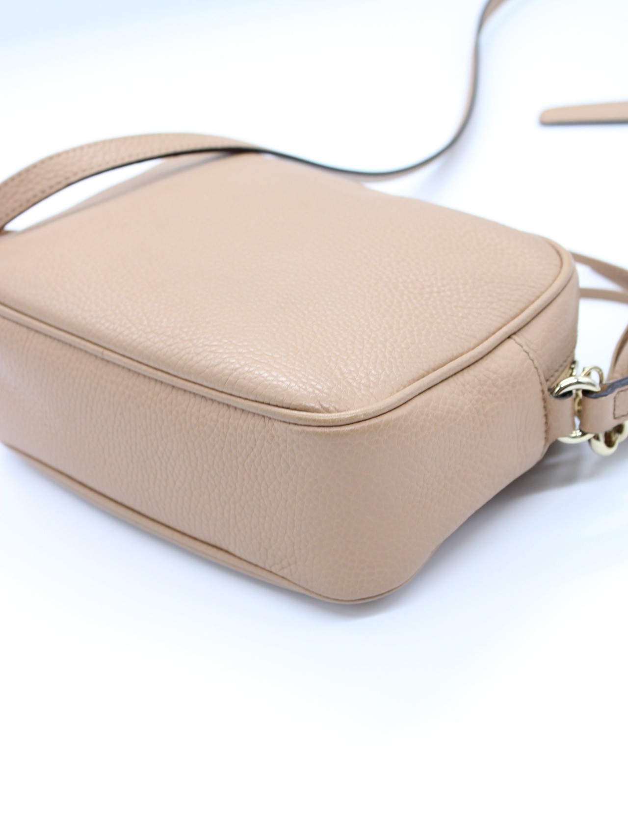 Gucci Soho borsa a tracolla in pelle beige thumb