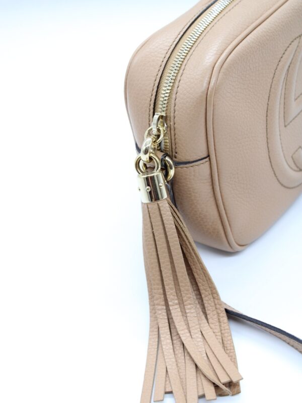 Gucci Soho borsa a tracolla in pelle beige