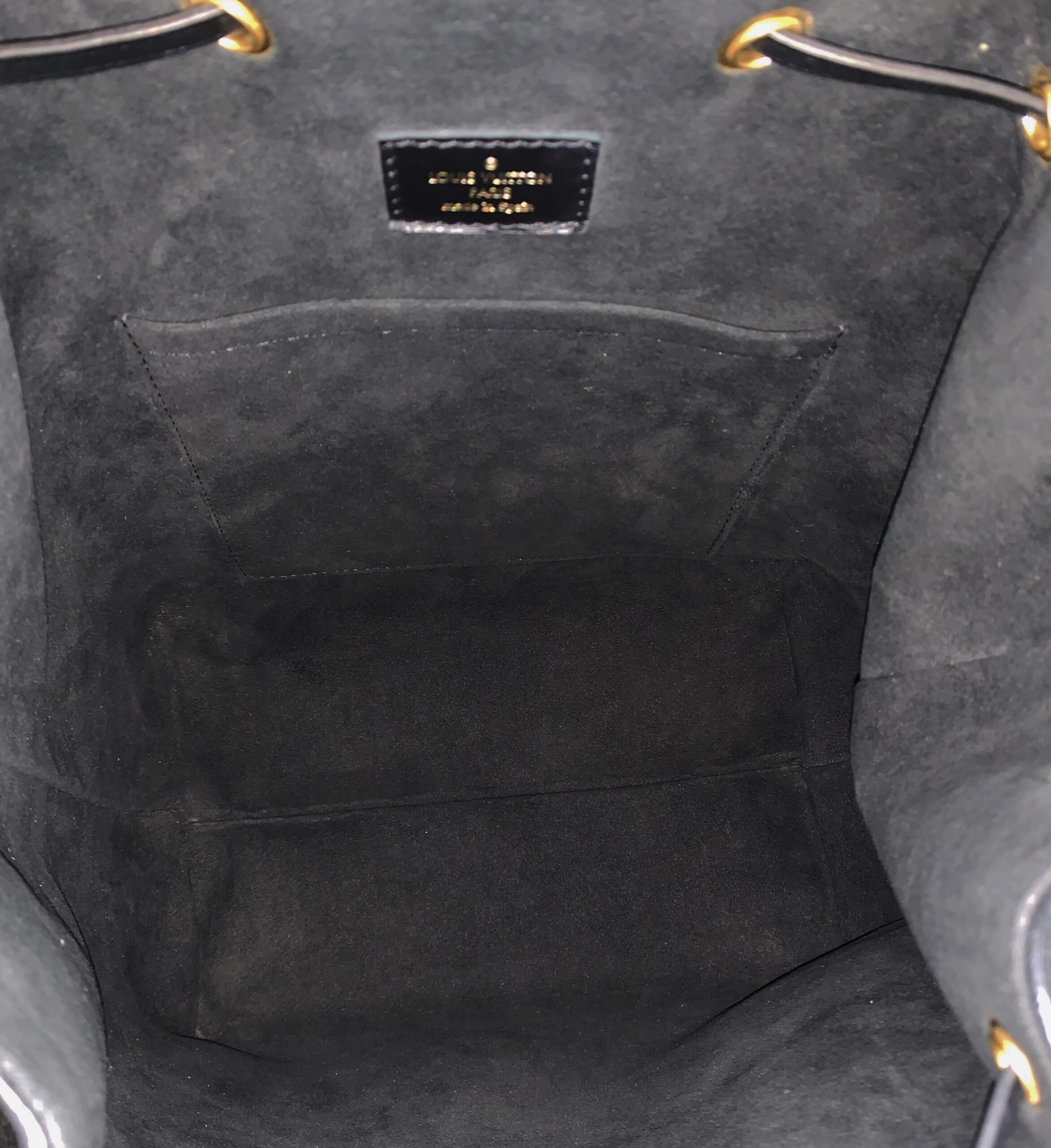 Zaino Louis Vuitton Black monogram empreinte montsorius PM thumb
