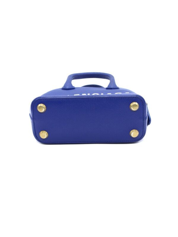 Borsa Balenciaga Ville xxs in pelle blu