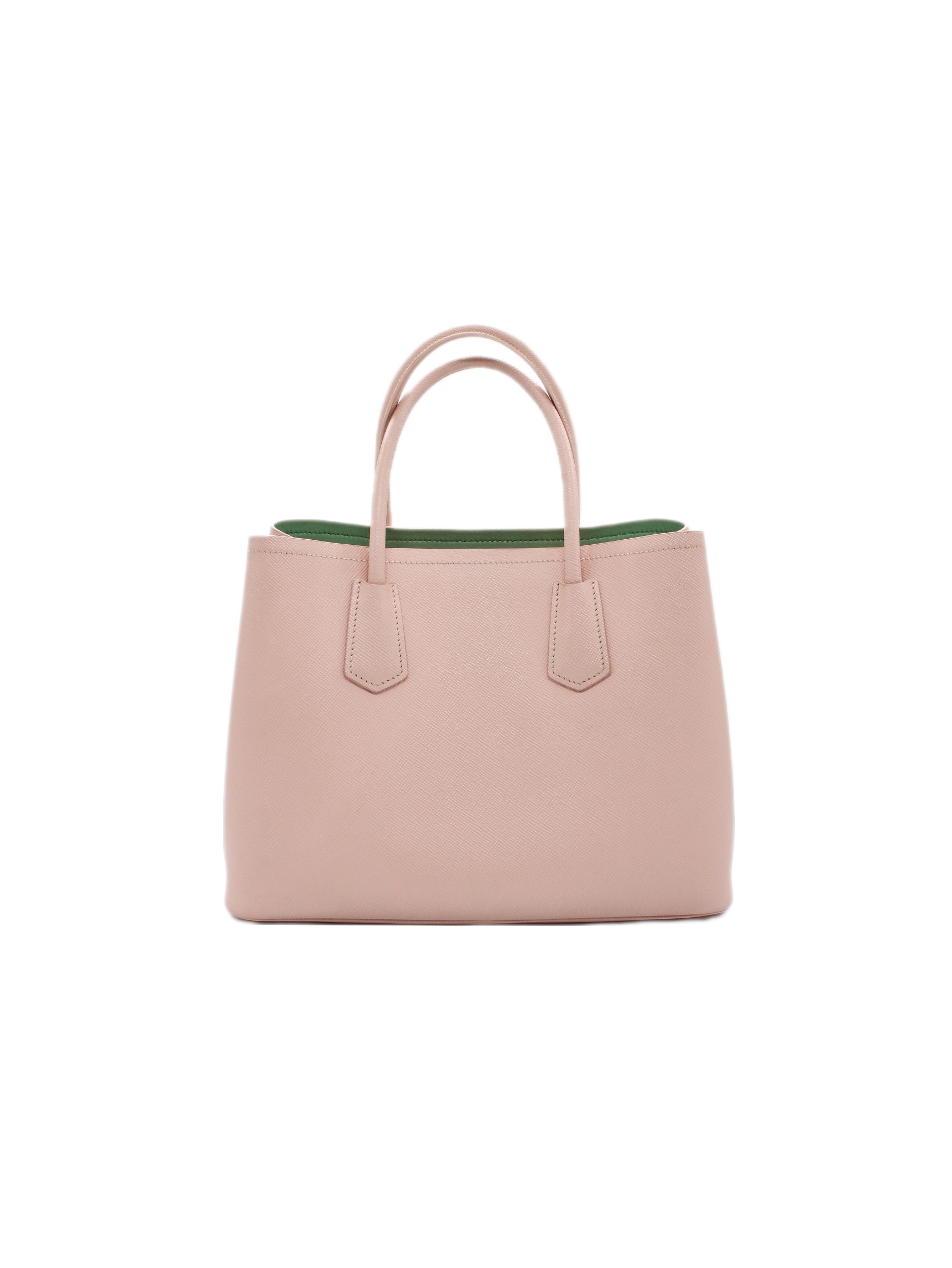 Borsa Prada double in pelle saffiano rosa thumb