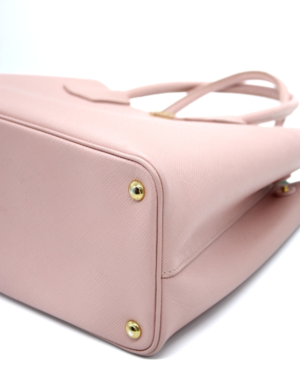 Borsa Prada double in pelle saffiano rosa thumb