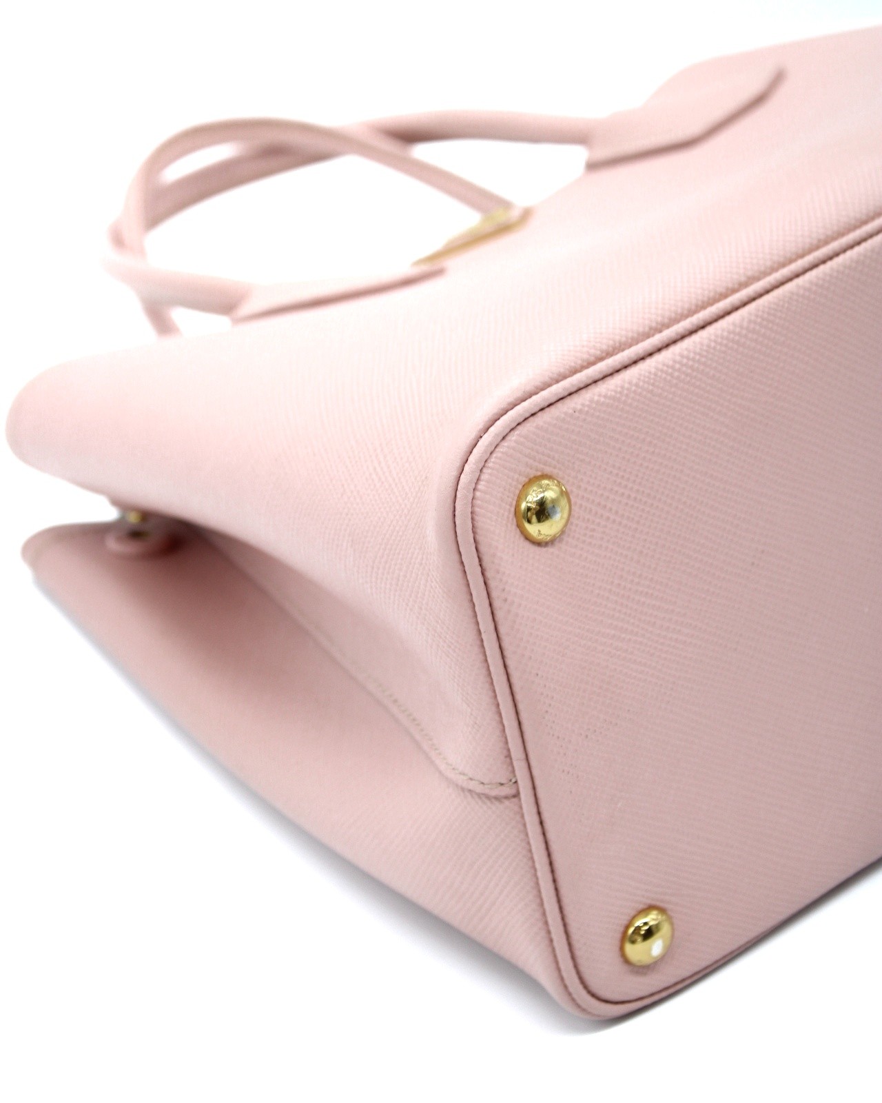 Borsa Prada double in pelle saffiano rosa thumb