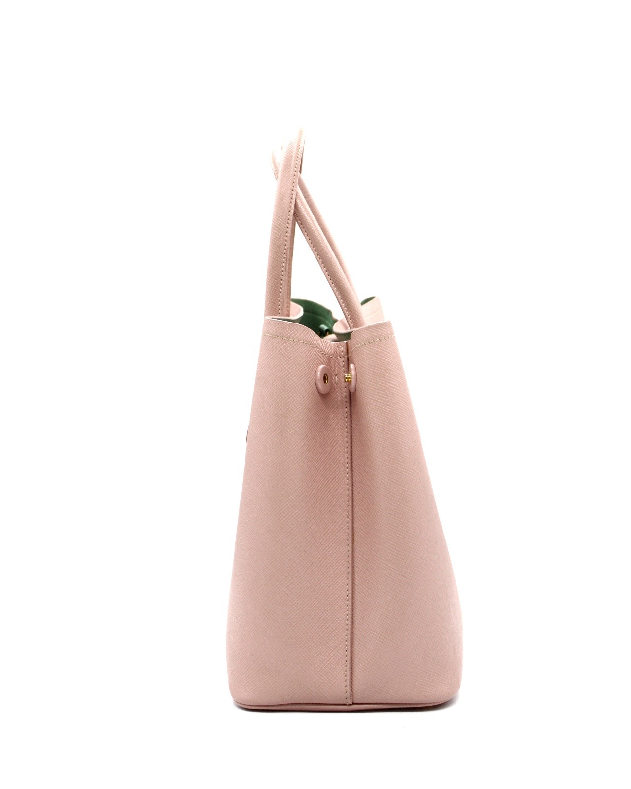 Borsa Prada double in pelle saffiano rosa thumb