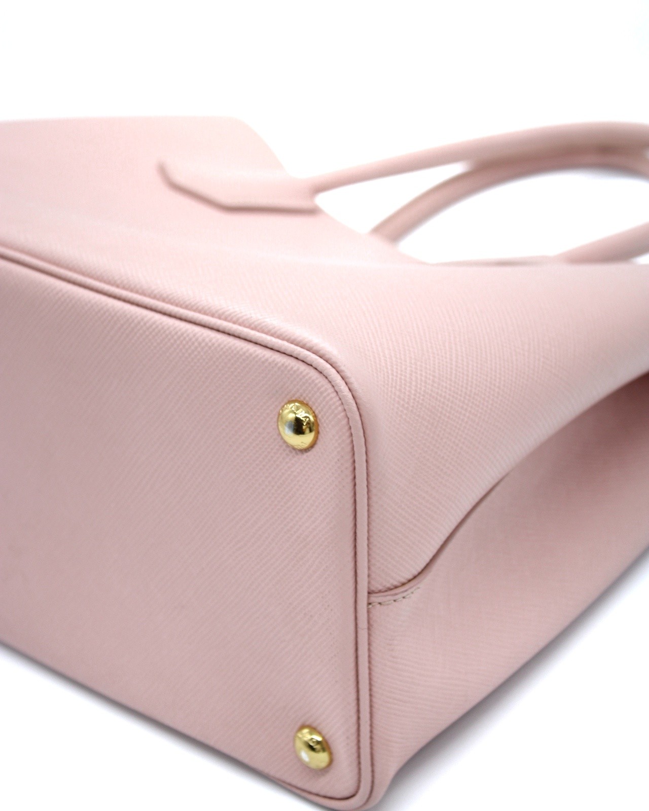 Borsa Prada double in pelle saffiano rosa thumb