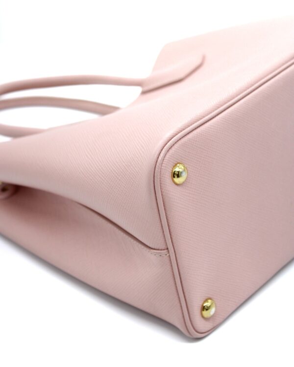 Borsa Prada double in pelle saffiano rosa