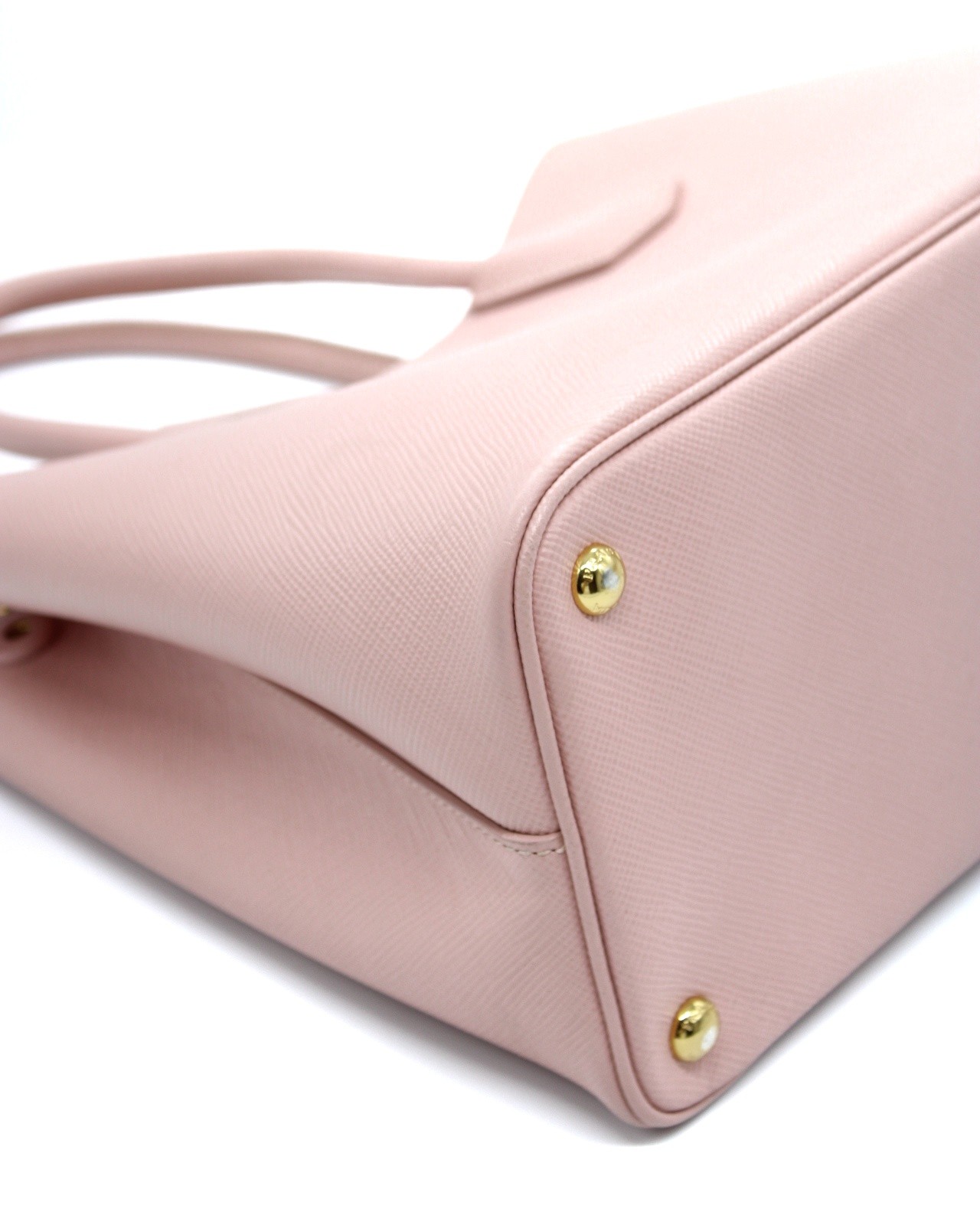 Borsa Prada double in pelle saffiano rosa thumb