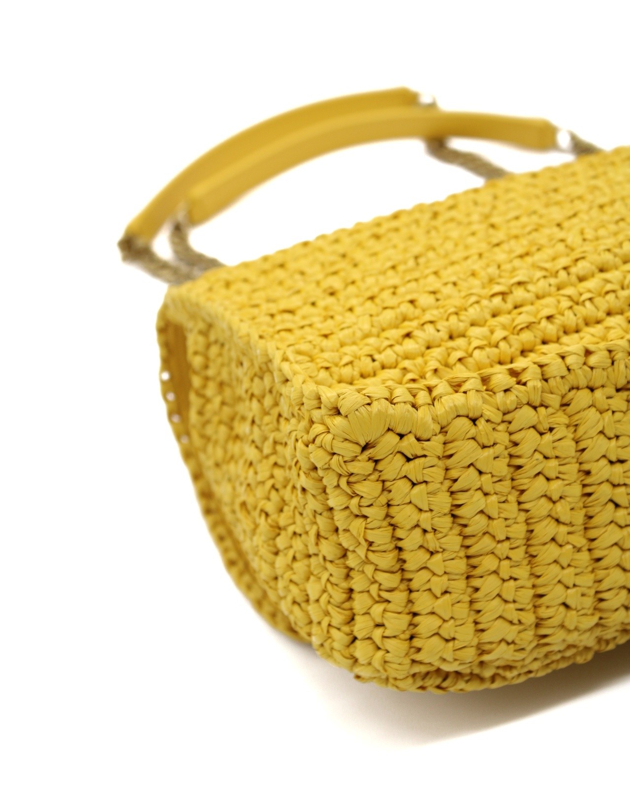 Borsa Saint Laurent Niki media in rafia e pelle thumb